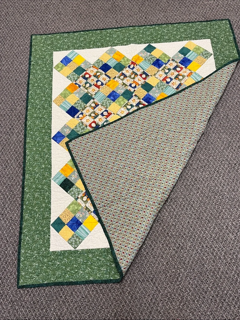 Hand Crafted patchwork vibrant